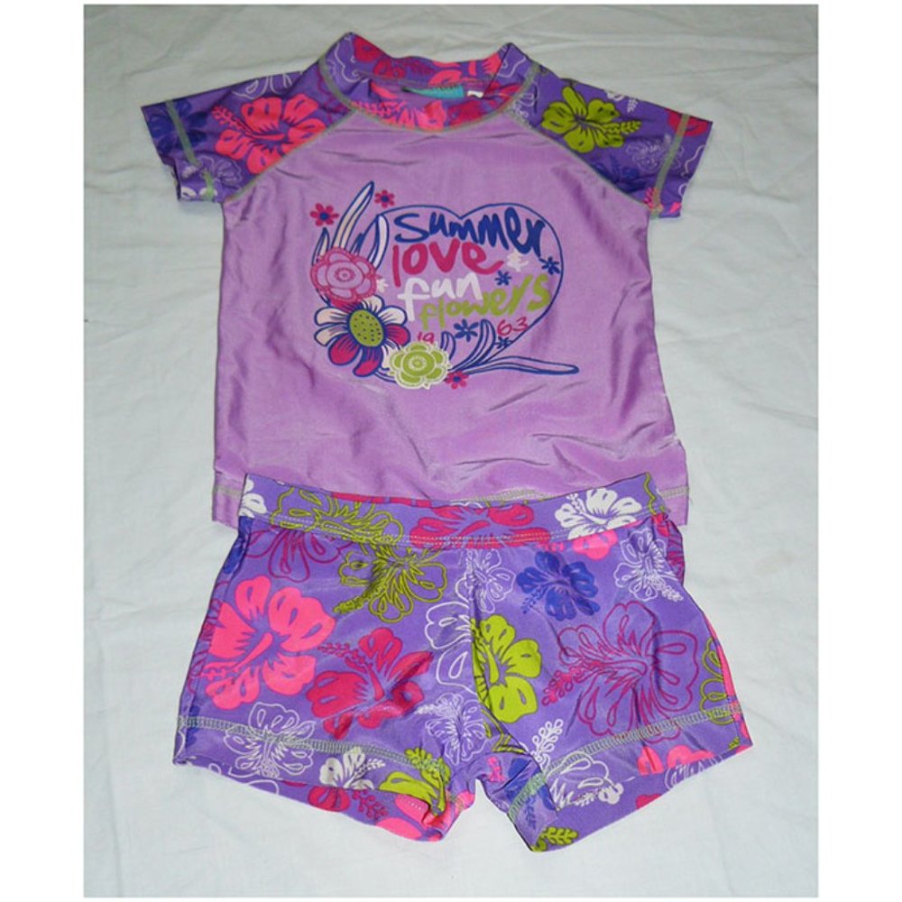 Jump 'N Splash Girls Two-Piece Swim / Bathing / Swimsuit, Size 4/5, GUC